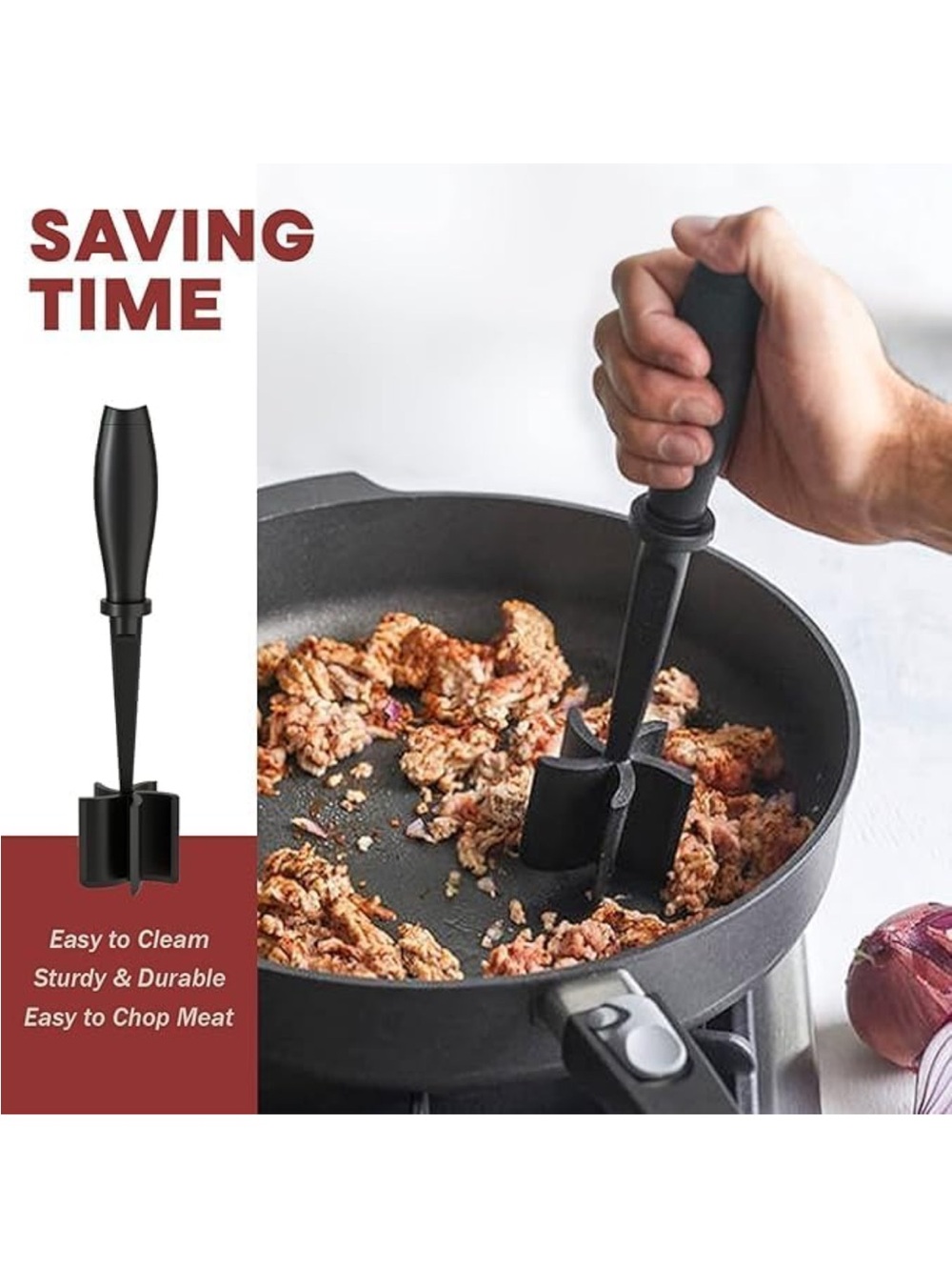 Hamburger Meat Chopper - NEW - Picture 3 of 3